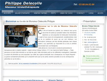 Tablet Screenshot of delecolle-philippe-masseur-kinesitherapeute.com
